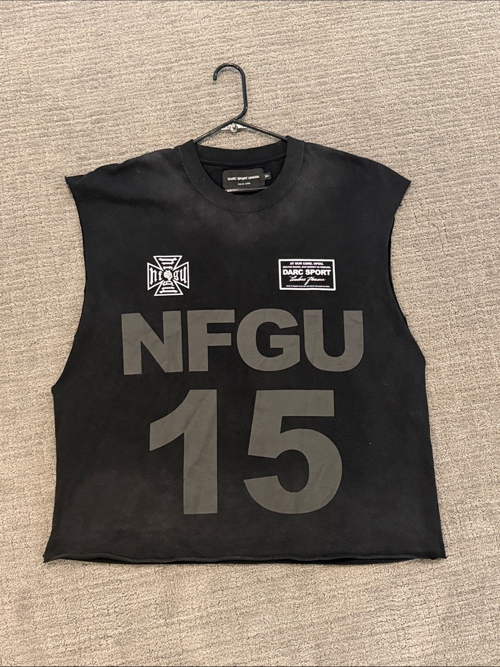 Darc Sport Black Graphic NFGU 15 Sleeveless Tank